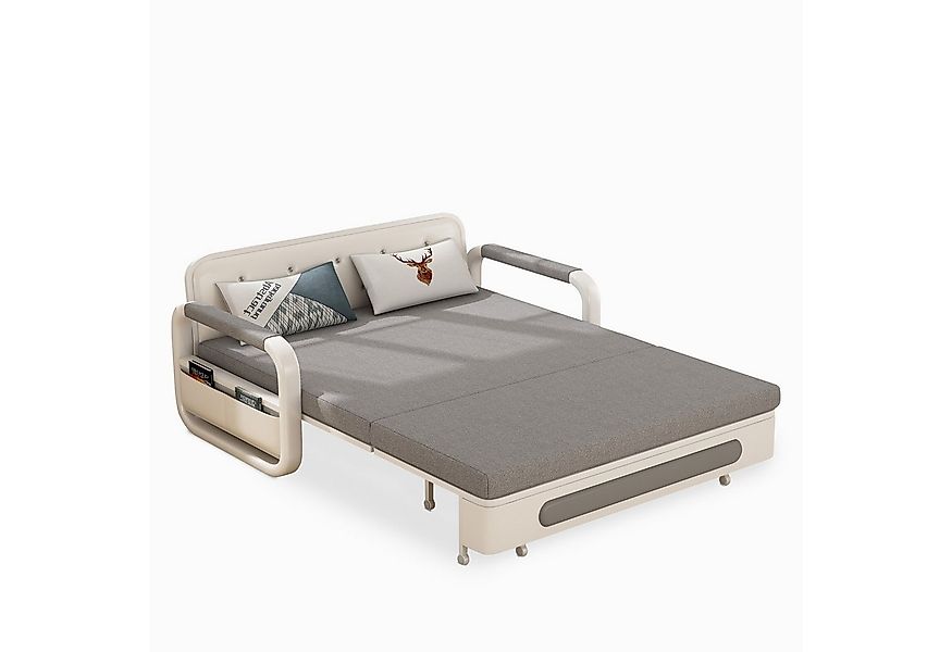 OLEY LUCK LIVE Schlafsofa Ausziehbare Schlafcouch mit Stauraum & Rollen & L günstig online kaufen