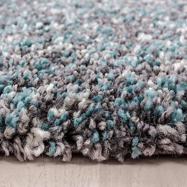 Carpettex Hochflor-Teppich Meliert Design, Rund, Höhe: günstig online kaufen