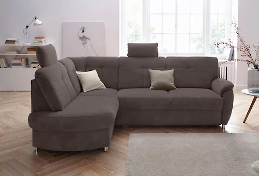 sit&more Ecksofa "Sonoma L-Form", wahlweise mit Bettfunktion und Bettkasten günstig online kaufen