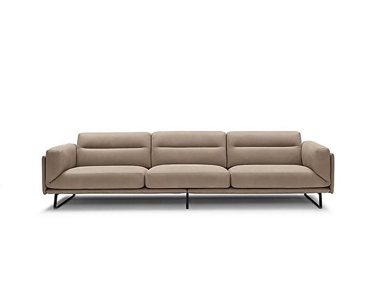 Xlmoebel Sofa Luxuriöses Designsofa aus Leder in Beige für vier Personen., günstig online kaufen