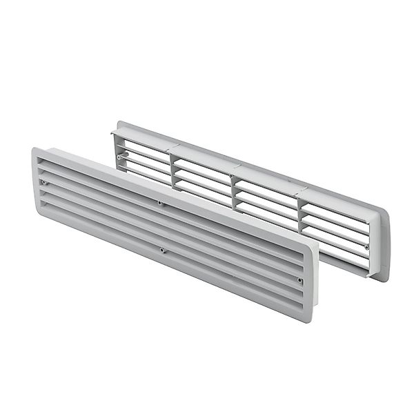 MS Beschläge Lüftungsgitter Kunststoff Türgitter 457x92mm Belüftungsgitter günstig online kaufen