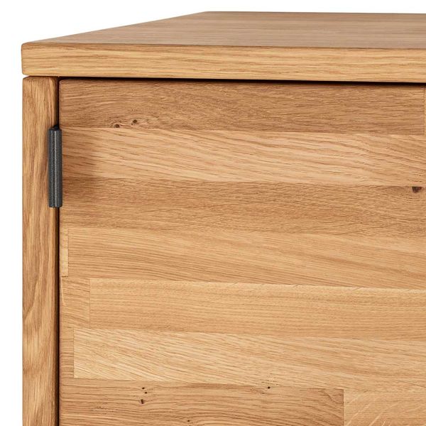 Regalwürfel mit Tür aus Wildeiche Massivholz geölt 38x38 cm günstig online kaufen