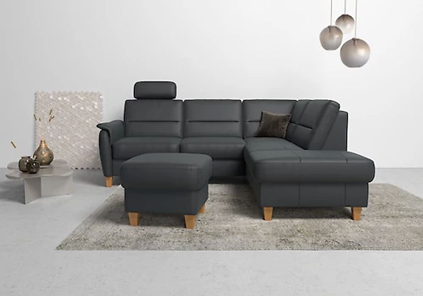 Home affaire Ecksofa »Palmera L-Form, B: 236 cm« optional Bettfunktion & Be günstig online kaufen