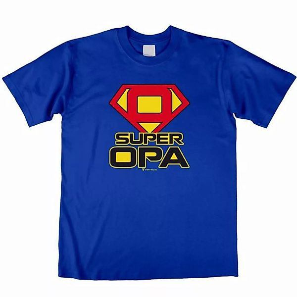 T-Shirt Total T-Shirt Blaues Super Opa Shirt günstig online kaufen