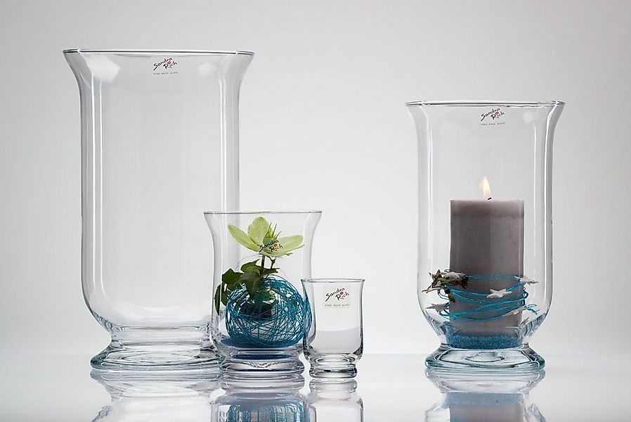 Sandra Rich Dekovase Glasvase Hurricane klar rund von Sandra Rich günstig online kaufen