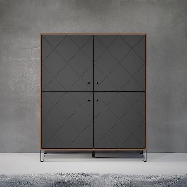 PLACES OF STYLE Highboard »Molveno« 1 Stk. tlg. Highboard mit 4 Türen & Sof günstig online kaufen