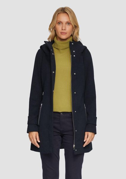 s.Oliver Funktionsmantel Outdoor-Mantel Kurzer Wollmantel mit günstig online kaufen