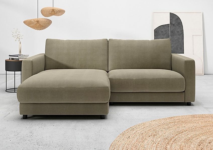 Home affaire Ecksofa »Ecksofa Jiro, L-Form, große Sitztiefe, Breite 226 cm« günstig online kaufen