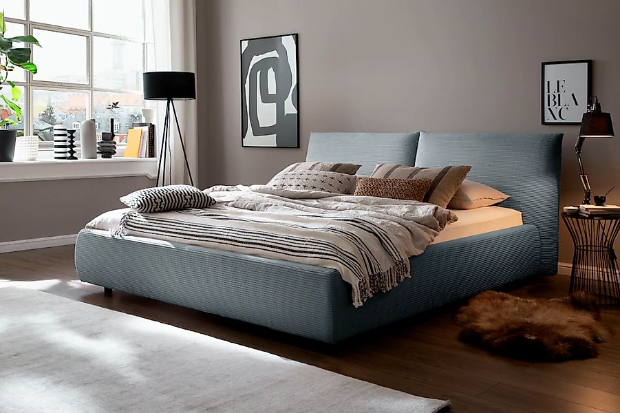 Home affaire Polsterbett "Priora in 4 Breiten bis 200cm" auch in NaturLEDER günstig online kaufen