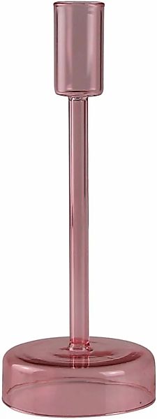 AM Design Kerzenständer "aus roséfarbenem Glas", stilvolle Ergänzung für ro günstig online kaufen