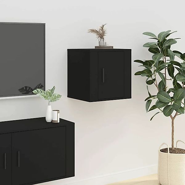 Vidaxl Tv-wandschrank Schwarz 40x34,5x40 Cm günstig online kaufen