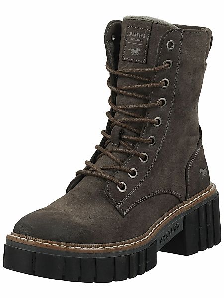Mustang Shoes Schnürstiefelette "Mustang Shoes Stiefelette Lederimitat" günstig online kaufen