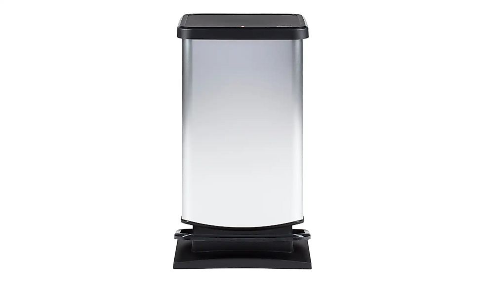 Rotho Treteimer   PASO ¦ silber ¦ Kunststoff ¦ Maße (cm): B: 29,5 H: 67,6 K günstig online kaufen