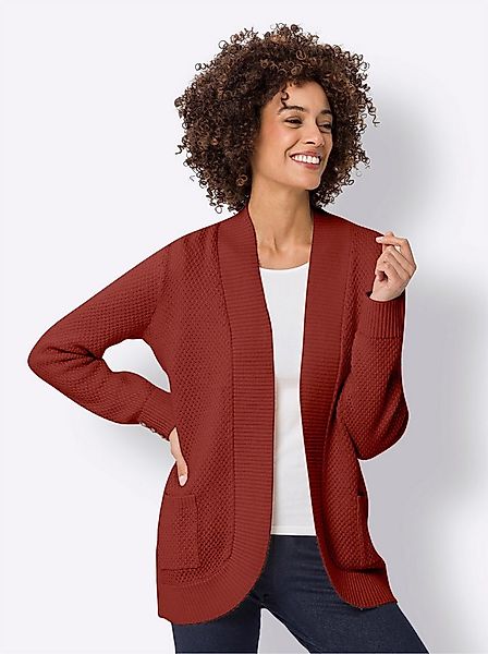 Sieh an! Strickjacke Strickjacke Langarm Struktur günstig online kaufen