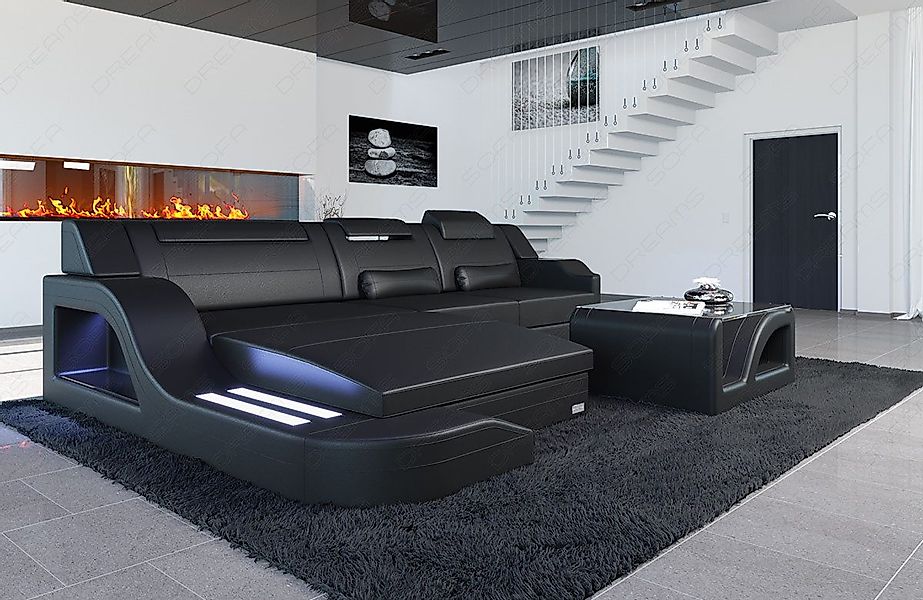 Sofa Dreams Ecksofa Ledersofa Palermo L günstig online kaufen