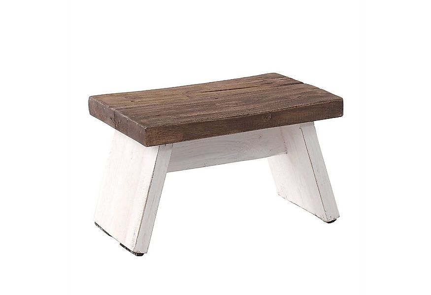 DESIGN DELIGHTS Hocker NOSTALGISCHER FUßHOCKER "SCHEMEL", Altholz massiv, H günstig online kaufen