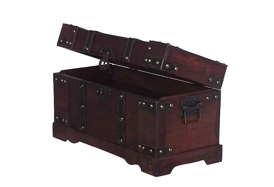 BIRENDY Dekoobjekt FD00387 Truhe Holztruhe Schatzkiste Kiste Piratenkiste A günstig online kaufen