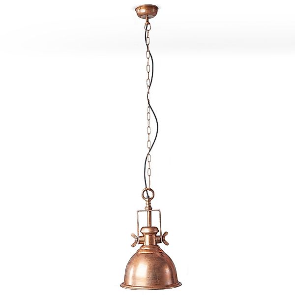 riess-ambiente Hängeleuchte INDUSTRIAL 45cm kupfer geflammt, günstig online kaufen