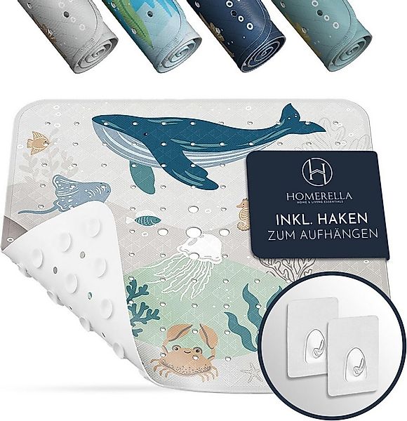 Homerella Duschmatte rutschfest Kinder - 100% BPA frei Inkl. 2 Haken zum Au günstig online kaufen