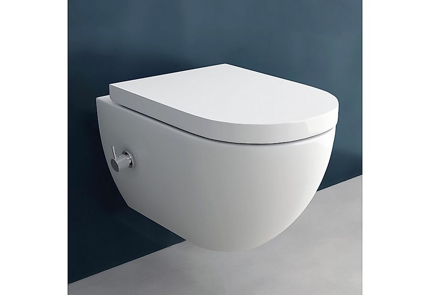 Alpenberger Dusch-WC Hänge WC mit Bidet Funktion, Tiefspül WC Spülrandlos m günstig online kaufen