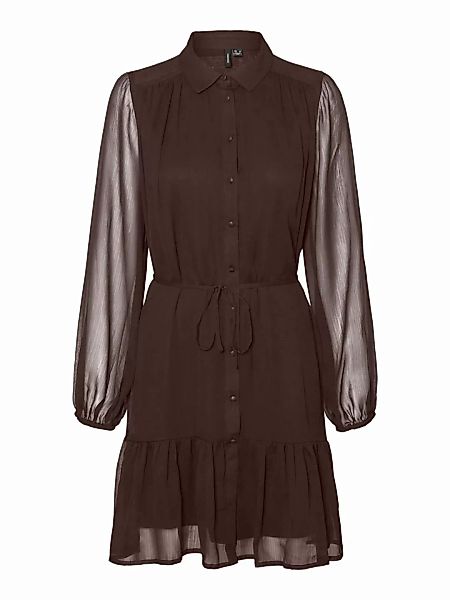 VERO MODA Shirt Mini Dress Damen Braun günstig online kaufen
