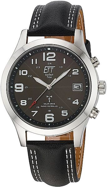 ETT Funkuhr Gobi EGS-11488-22L, Armbanduhr, Herrenuhr, Datum, Solar, Ledera günstig online kaufen
