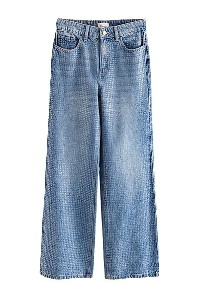 Next Weite Jeans Verzierte Jeans mit günstig online kaufen