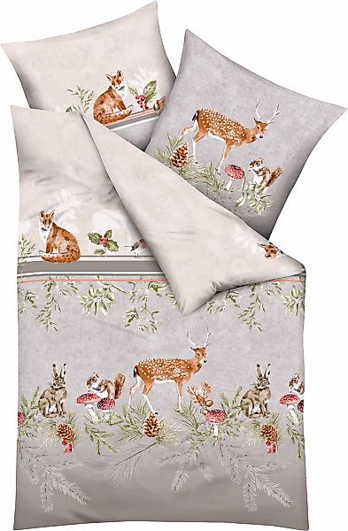 Kaeppel Bettwäsche "Under the Mistletoe" 2 Stk. tlg. angenehm wärmend günstig online kaufen
