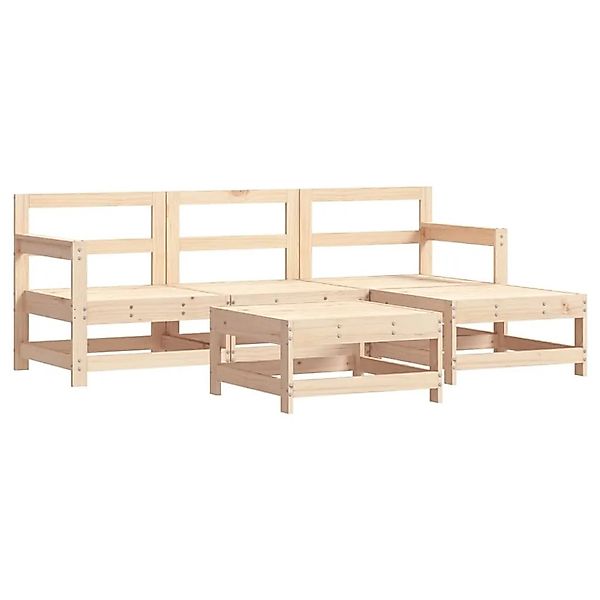 vidaXL 5-Tlg Garten-Lounge-Set Massivholz Kiefer 3186186 günstig online kaufen