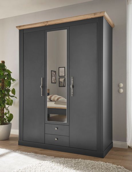 Home affaire Kleiderschrank "WESTMINSTER Wäscheschrank in 2 Farben, Landhau günstig online kaufen