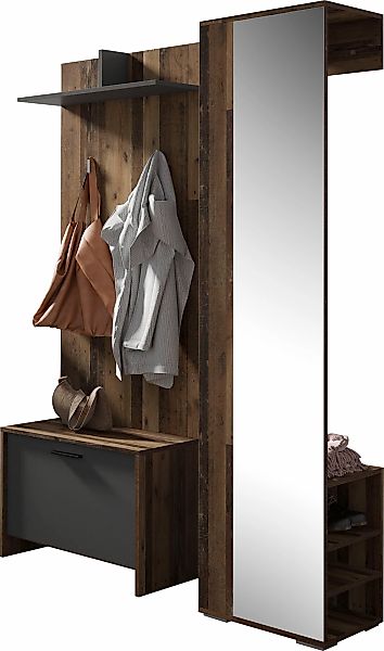 byLIVING Garderoben-Set "Ben" 3 Stk. tlg. günstig online kaufen