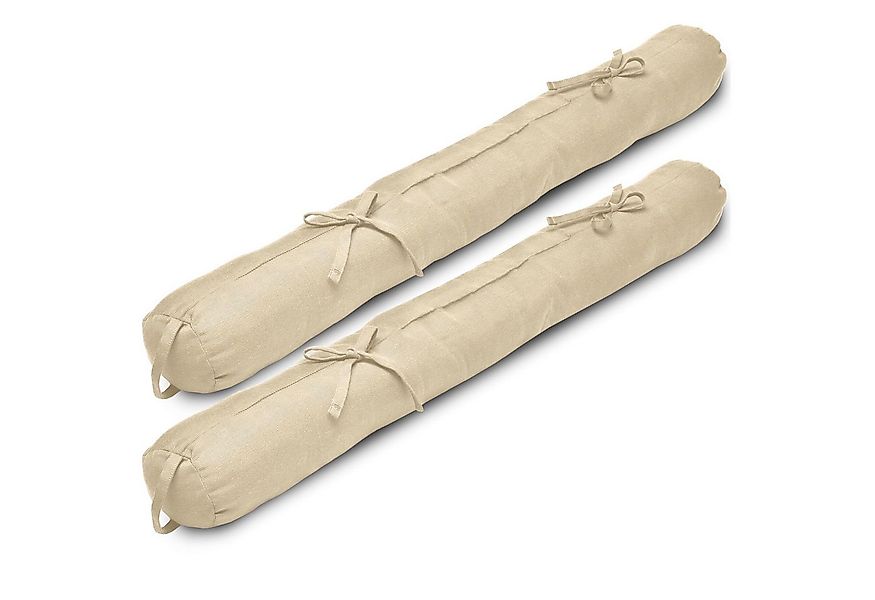 Beautissu Zugluftstopper 2er Set Zugluftstopper 120cm Viento, 120x10cm, Cre günstig online kaufen