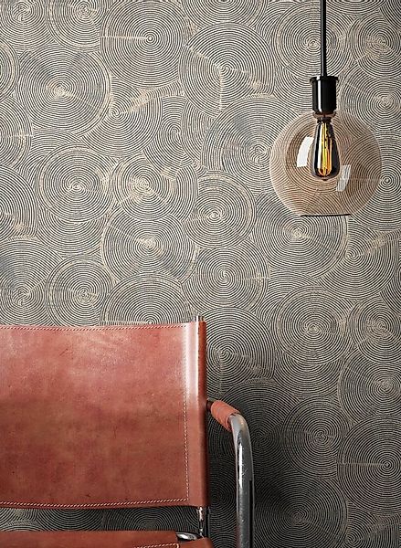Newroom Vliestapete, Braun Tapete Ethno Glänzend - Mustertapete Metallic Sc günstig online kaufen