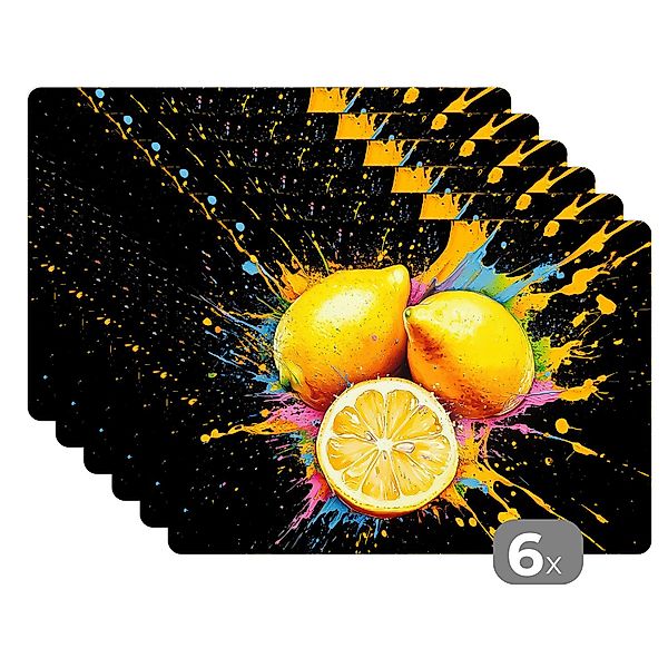 MuchoWow Platzset Zitrone - Graffiti - günstig online kaufen