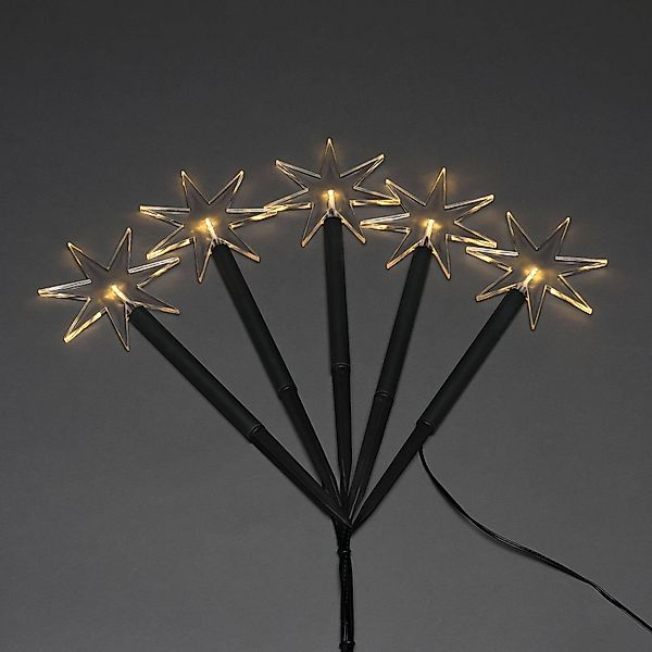 KONSTSMIDE LED Gartenleuchte »Spiessleuchte mit 5 Sternen, Weihnachtsdeko a günstig online kaufen