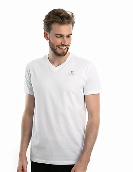 ROADSIGN australia T-Shirt Basic (Doppelpack, 2-tlg., 2er-Pack) mit V-Aussc günstig online kaufen