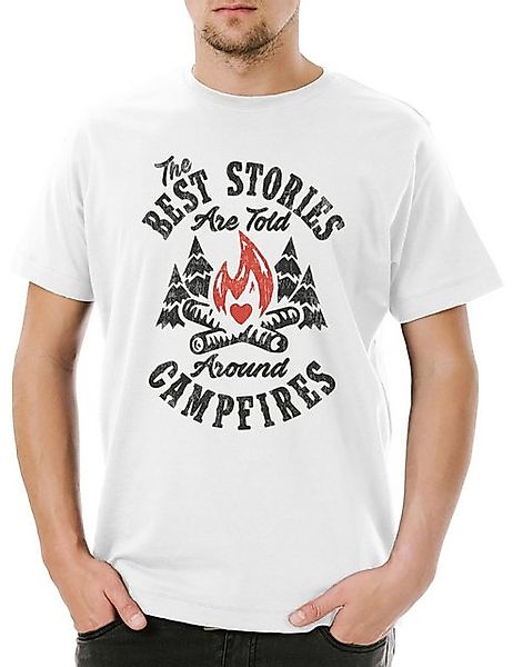 Urban Backwoods Print-Shirt Urban Backwoods Around Campfires Herren T-Shirt günstig online kaufen