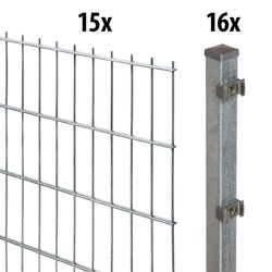 GARDEN 'N' MORE Doppelstabmattenzaun Standard, (31-St), günstig online kaufen
