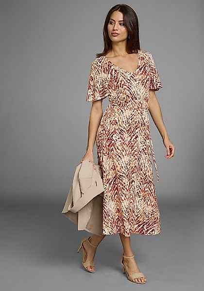 Laura Scott Sommerkleid auffälliger Bund mit Schleifenbindung, Midikleid günstig online kaufen