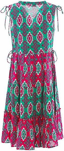 Zwillingsherz Druckkleid mit Bindebändern günstig online kaufen