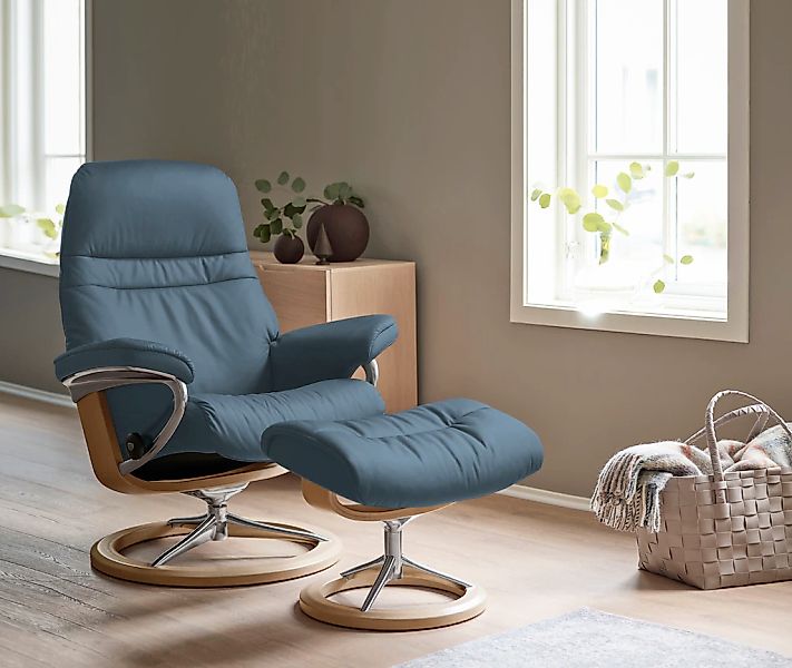 Stressless Relaxsessel "Sunrise" Relaxsessel mit Hocker, mit Signature Base günstig online kaufen