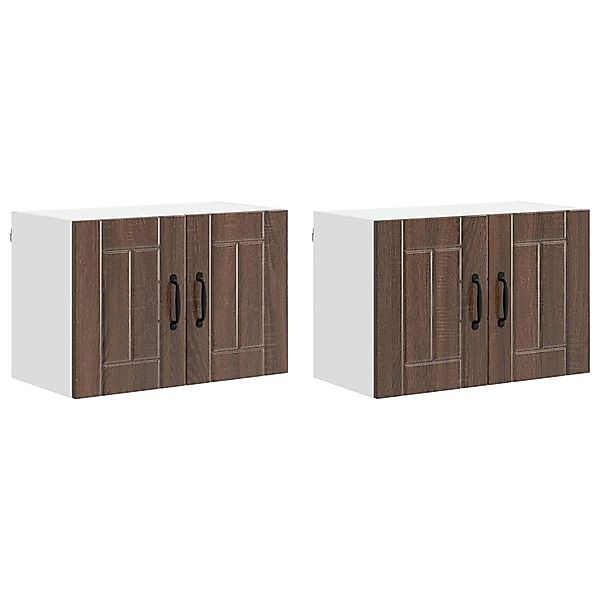 vidaXL Küchenwandschränke 2 Stk Braun Eichen-Optik 60 x 31 x 40 cm 884929 günstig online kaufen