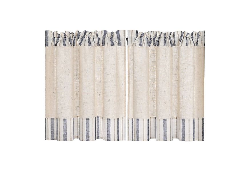 Joyswahl Scheibengardine (1 St), Stangendurchzug, halbtransparent, Leinenop günstig online kaufen