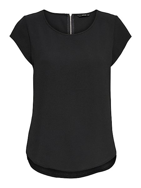 ONLY Kurzarmbluse "ONLVIC – feminines Blusenshirt in lockerer Form", regula günstig online kaufen