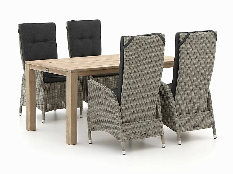 Intenso Fabrizi/ROUGH-S 160 cm Gartenmöbel-Set 5-teilig verstellbar günstig online kaufen