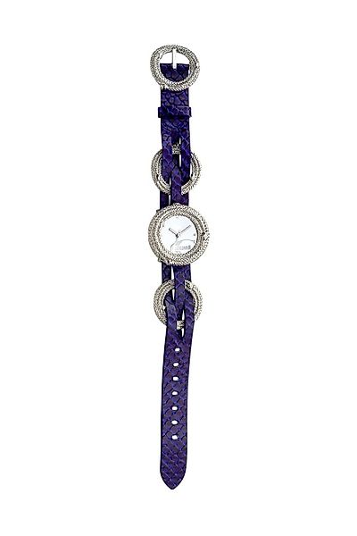 Just Cavalli Time Quarzuhr Edelstahl Lederband günstig online kaufen