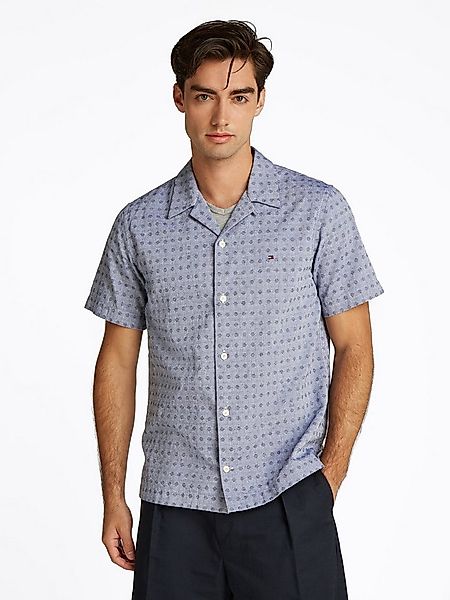 Tommy Hilfiger Kurzarmhemd COTTON LINEN DOBBY SS Regular Fit SHIRT günstig online kaufen