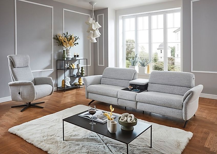 Home affaire 3-Sitzer »Bellaria, inklusive 2x Relaxfunktion motorisch mit H günstig online kaufen