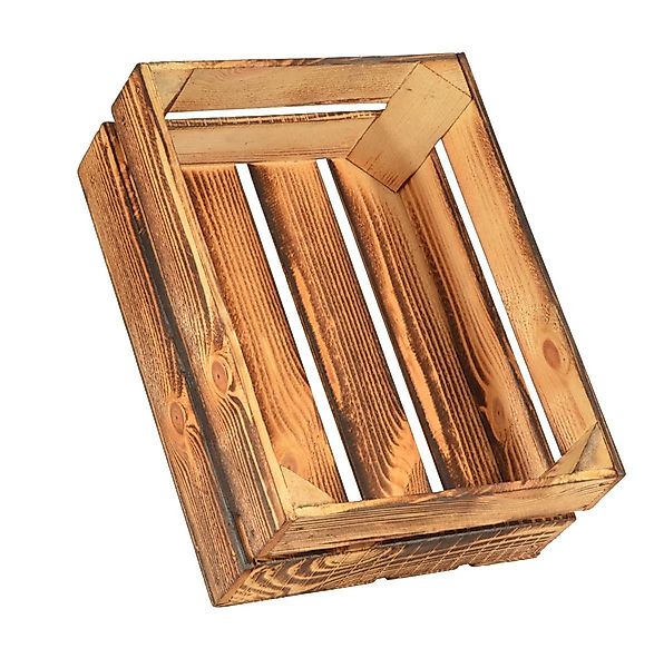 CHICCIE Holzkiste Regale Geflammt 38x28x15cm - günstig online kaufen