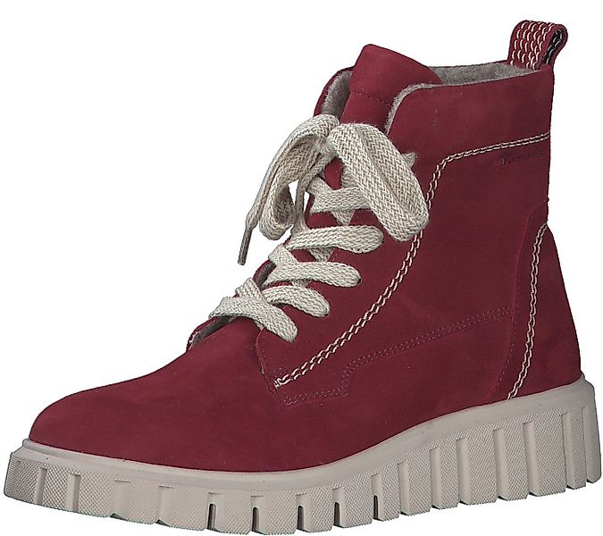 Tamaris Schnürboots, Keilabsatz, Schnürstiefelette mit zusätzlichem Innenre günstig online kaufen